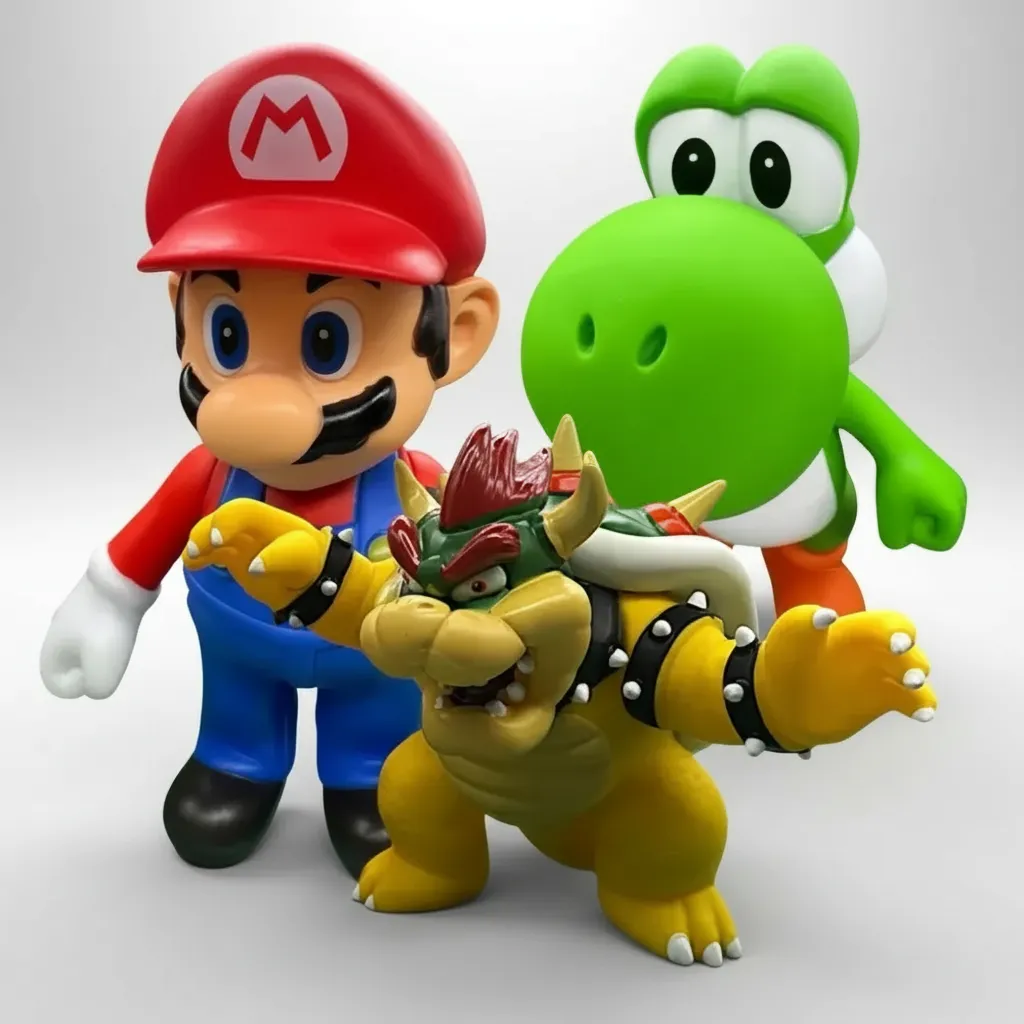 Set Mario Bros Yoshi Bowser